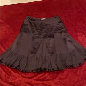 BANANA REPUBLIC Brown Silk Skirt